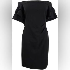 Ralph Lauren Ruffled Party Sheath Dress